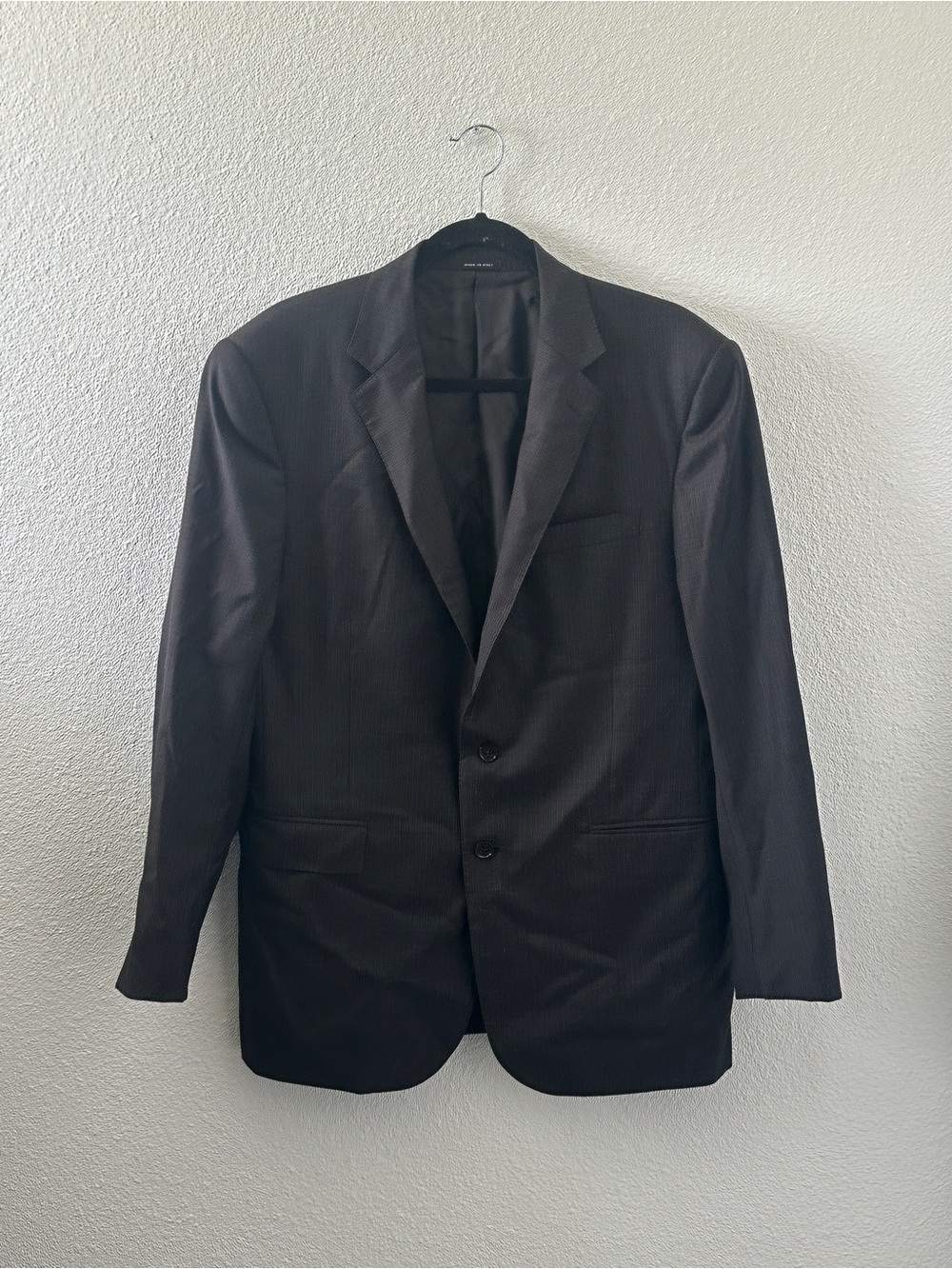 Ralph Lauren Black Label Men's Black Two-Button Blazer - Classic Tailored Jacket
